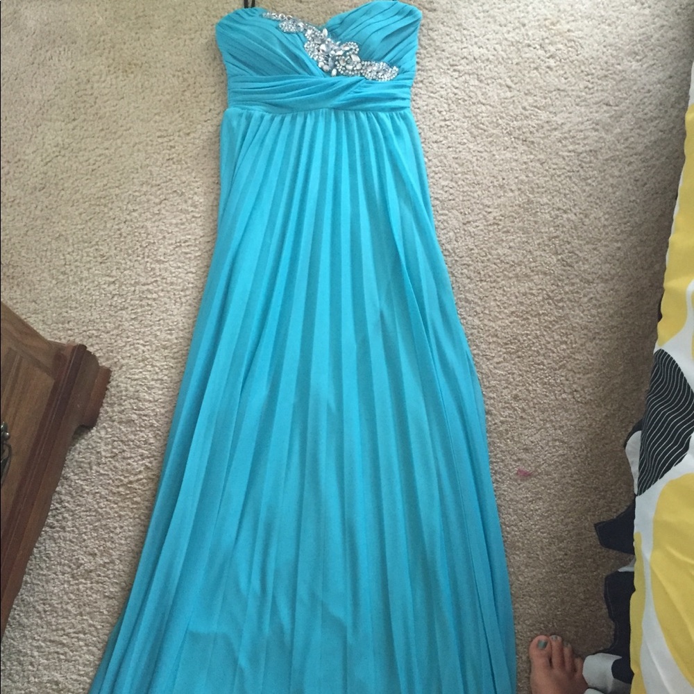 Light blue prom dress